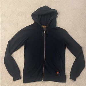 Aviator Nation Black Hoodie with Rainbow Logo